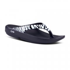 OOFOS Women's OOlala Limited Sandal - Zebra